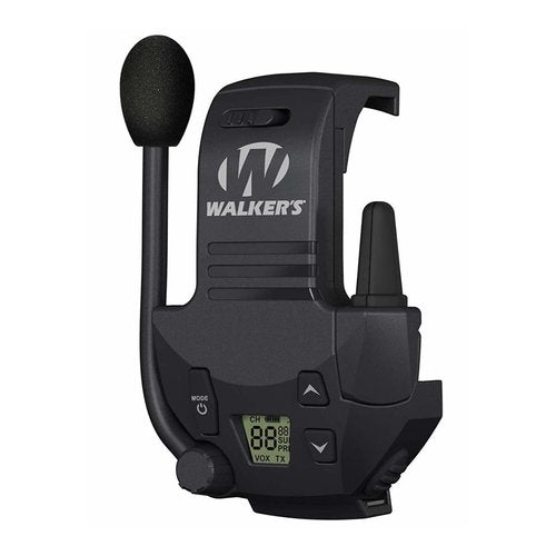 Walker's Tactical/Hunting 2-Mile Range Walkie Talkie Compatible with Razor Muffs Bundle with Heavy-Duty Carabiner (2 Items)