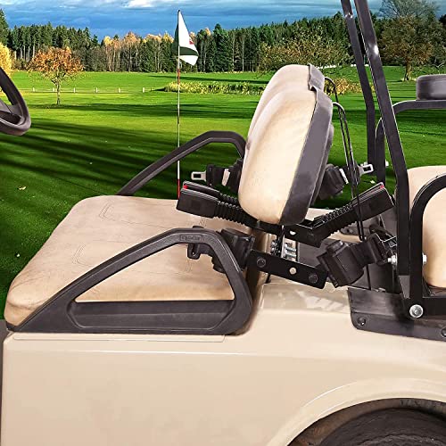 2-Point Golf Cart Seat Belts Kit for 4 Passenger EZGO, Club Car, Yamaha - Street-Legal 42" Retractable Safety Harness