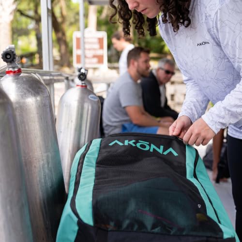 AKONA Azul Mesh Backpack 65L Full Dive Equipment Storage Tiffany Variation