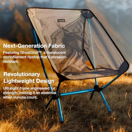Helinox Chair Zero LT Cyan Lightweight Camping Chair, Ultralight & Packable
