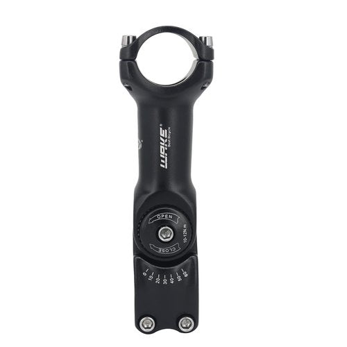 BSSOK Wake Bike stem 25.4 31.8 0-60 Degree 90mm 110mm 130mm，Bike Adjustable stem for Mountain Bike, Road Bike, MTB, BMX, Cycling