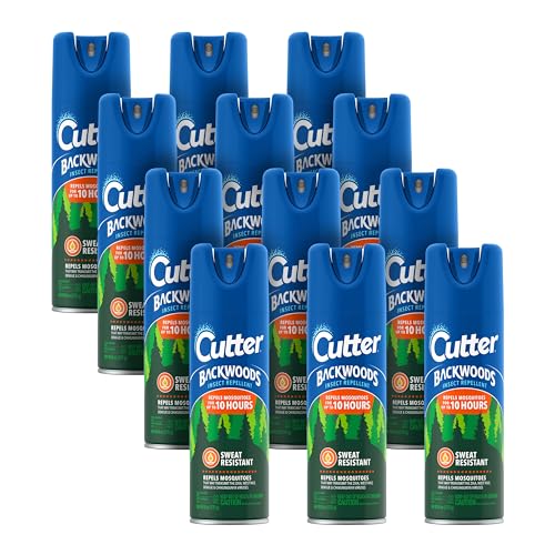 Cutter Backwoods Mosquito & Insect Repellent Spray 6 Oz Pack of 12