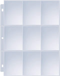 Sooez 200 Pack 9 Pocket Page Protectors - Durable Trading Card Sleeves for 3 Ring Binders | Ideal for Sports & Collectible Games