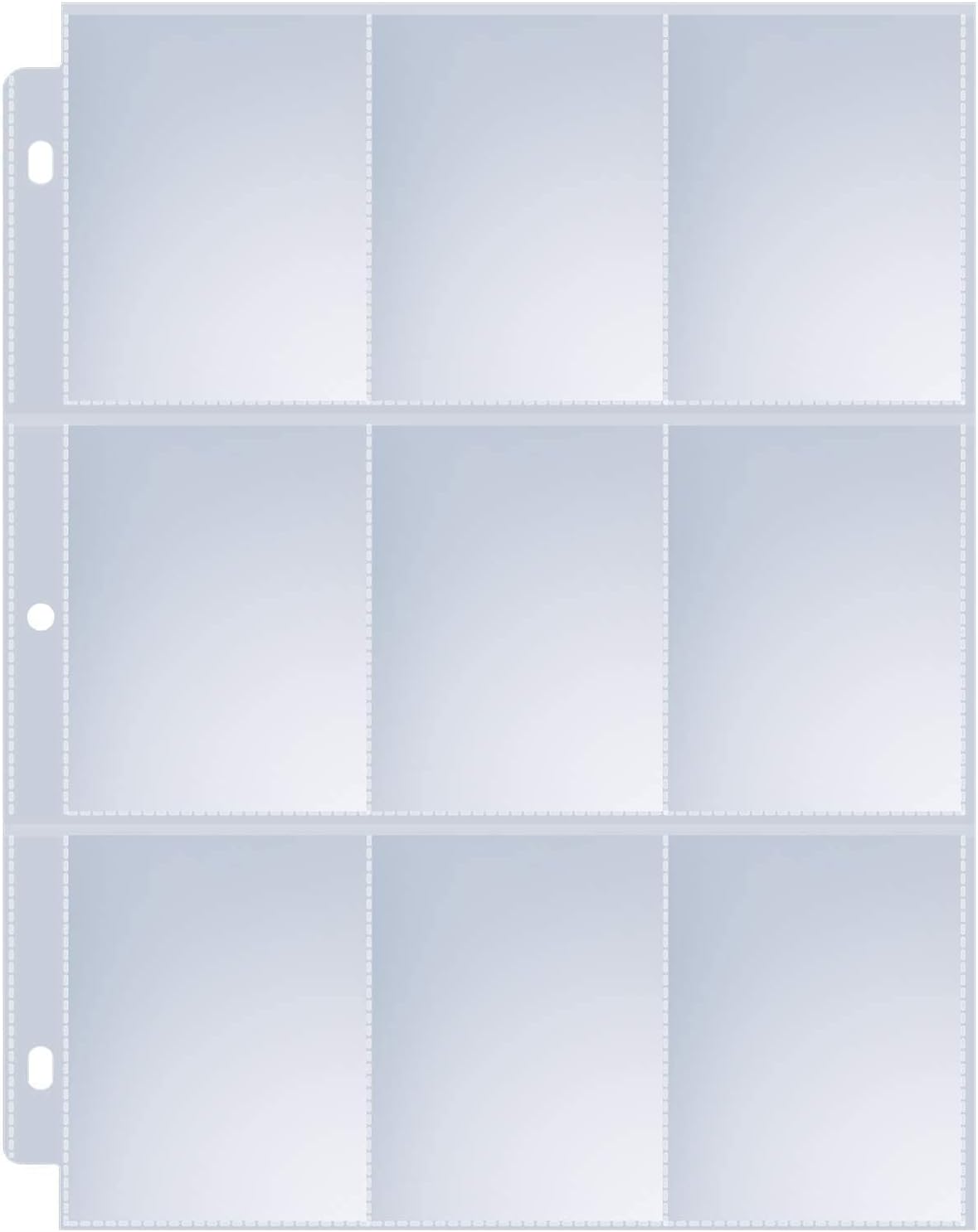 Sooez 9 Pocket Page Protectors - 400 Pack Trading Card Sleeves for 3 Ring Binders | Ideal for Sports & Collectibles