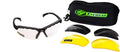 SSP Eyewear Bifocal Shooting Glasses Kit - Shatterproof Design | 2.25x Magnification, Assorted Colors
