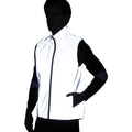 LZLRUN Men Women Reflective Vest Jacket Casual Hiphop Windbreaker Night Sporting Coat Hooded Fluorescent Clothing (XXL)