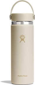 Hydro Flask Water Bottle - Insulated Stainless Steel - Leakproof Wide Mouth Flex Lid | 20 Oz Coconut Cream