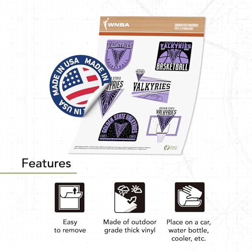 Golden State Valkyries Sticker Decal - Outdoor Vinyl Fan Sports Accessory