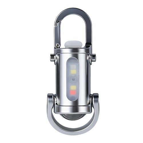 AOLBSPD 3-in-1 Keychain Flashlight, Rechargeable 500/1200 Lumens EDC Tool with Red/Blue Strobe, Emergency Recharge Your Phone , IPX7 Waterproof, Portable for Outdoor, Camping, Hiking & Survival Gear