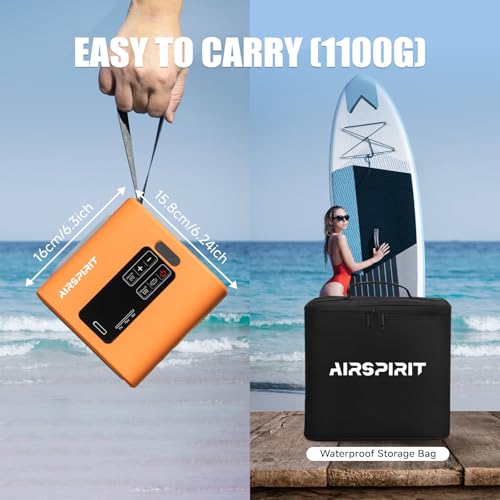 Electric Paddle Board Pump - Rechargeable High Pressure SUP Inflator with Digital Display