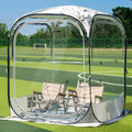 Beige 5x5 FT Pop Up Bubble Tent for Weather Protection - Sun & Rain Shelter