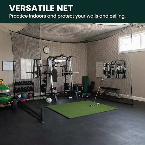 Hittop 10x25ft Golf Practice Net Hitting Net for Sports Training, Indoor & Outdoor Use