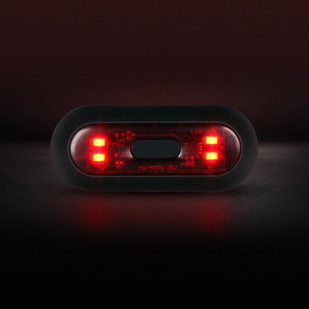 TOTMOX LED Helmet Light,Rechargeable Motorcycle Bicycle Front and Rear Headlight,Safty Warning Night Lamp for Cycling Bag Bike