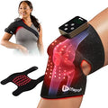 Red Light Therapy Knee Wrap - LifePro Biorecover Dual Spectrum 660nm & 850nm - Black, One Size