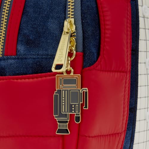 Back to the Future Marty McFly Cosplay Mini Backpack with Zipper Charm - Universal Collectible Bag