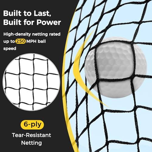 Golf Practice Net 11x8ft with Impact Screen - MangoStar Golf Sim Net - Indoor Outdoor
