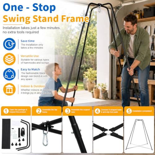 Heavy Duty Swing Stand - X-Shaped Sensor Swing Frame 350lbs Capacity