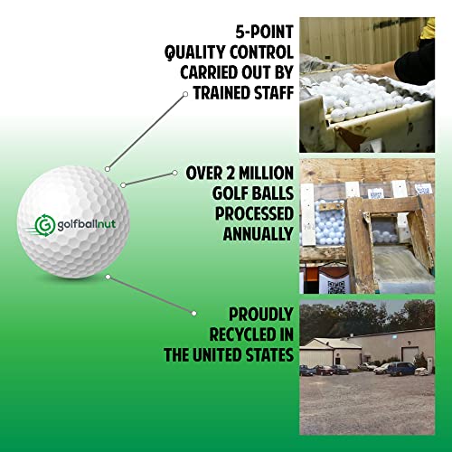 Used Callaway Golf Balls Mix – Recycled Tour-Performance Golf Balls with Mesh Bag