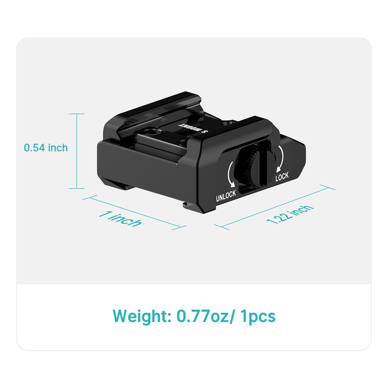 OLIGHT 43X MOS Rail Mount for G43X MOS, G48 MOS, Compatible with OLIGHT Baldr S/BL/Mini/RLMini, PL-Mini 3/2