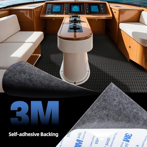 Fullfire Black EVA Foam Marine Decking 94" x 23" Boat Yacht Kayak RV Flooring
