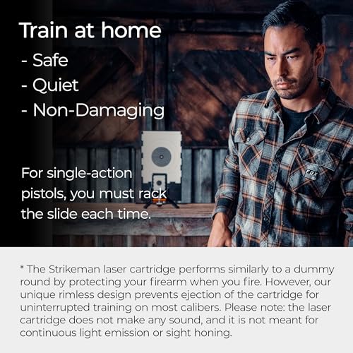 Strikeman 9mm Dry Fire Laser Training Cartridge for Pistol Practice