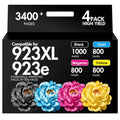 HP 923XL Ink Cartridges Combo Pack Black Cyan Magenta Yellow for OfficeJet Printers