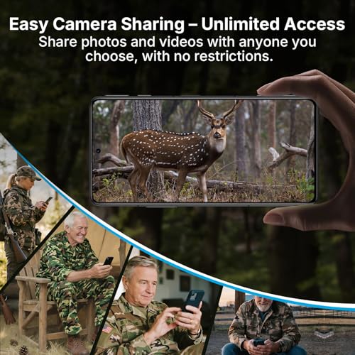 Cellular Trail Camera 48MP 4G LTE HD Video Live View Motion Activated Wildlife Camera