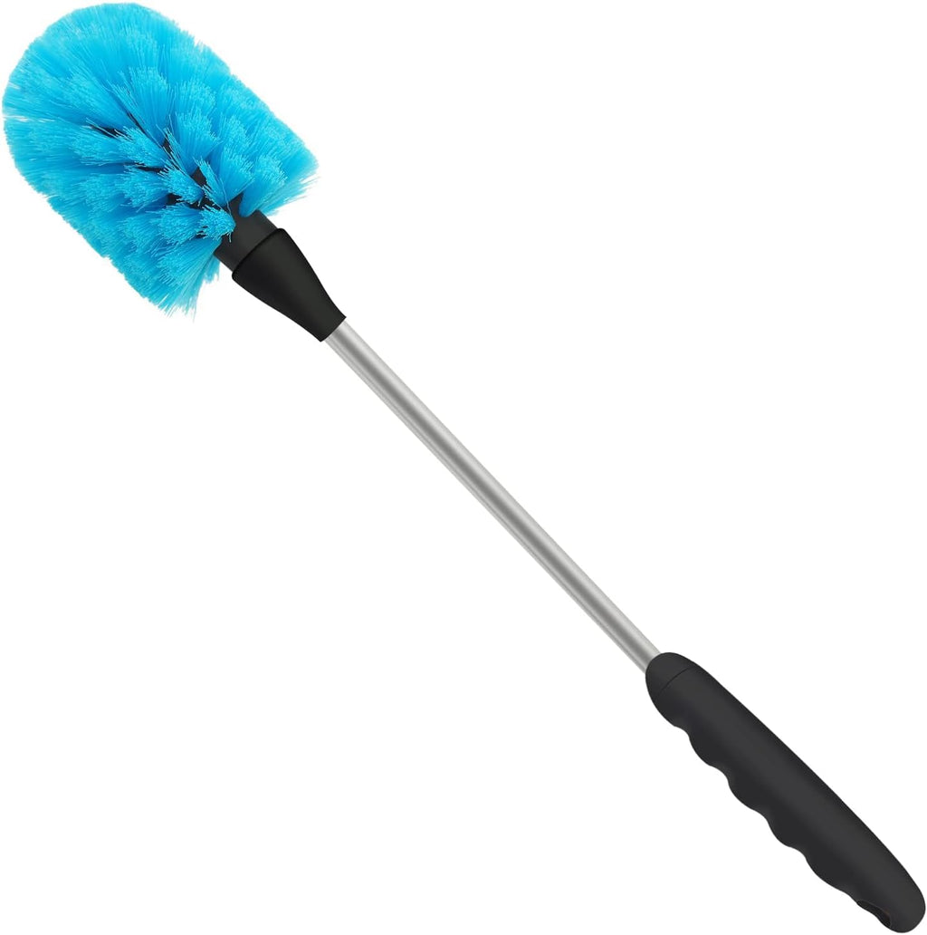 Skiennix Long Bottle Brush - 15.35-Inch Bendable Cleaner for Beer, Wine, Baby Bottles & More - Blue | 1 Pack