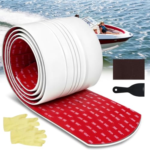 7FT Boat Keel Guard for Fiberglass & Aluminum Hulls Self-Adhesive Corrosion-Resistant
