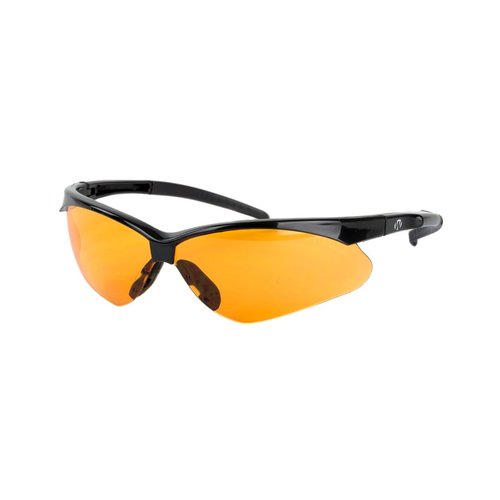Walker's Crosshair Sport Shooting Glasses - Lightweight Impact-Resistant Polycarbonate Lenses Soft Non-Slip Adjustable UV Protection Hunting Range Shooting Sports Glasses, Amber