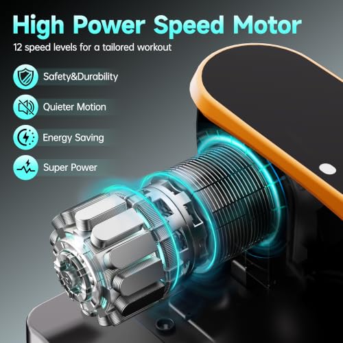 Electric Under Desk Elliptical for Seniors - Motorized Leg Exerciser with Remote