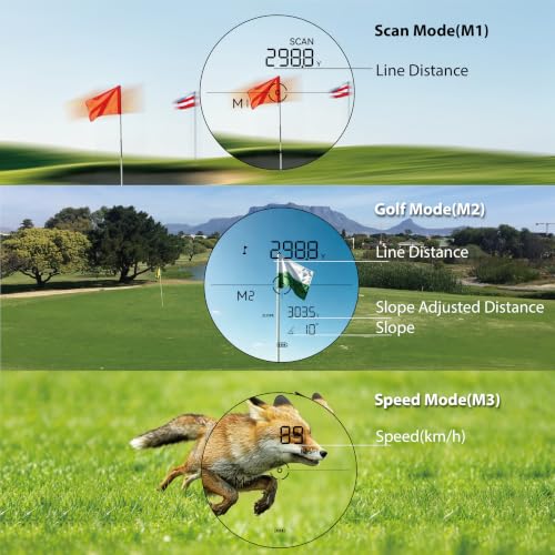 Gogogo Sport Vpro GS03 Laser Rangefinder for Golf & Hunting - 1000 Yards