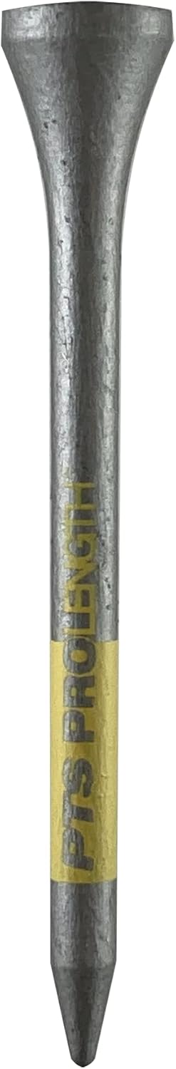 PrideSports PTS Titanium Strength Golf Tees - 75 Count, 2-3/4 Inch | 8% Thicker Shaft for Enhanced Durability
