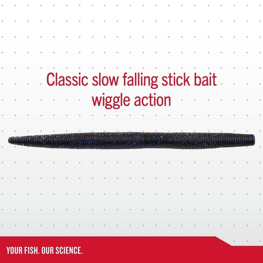 Berkley PowerBait® MaxScent The General Fishing Bait, Baby Bass, 5in | 13cm, Soft Stick Bait with Irresistible Scent & Flavor, Classic Stick Bait Action, Deadly Bass Fishing Bait