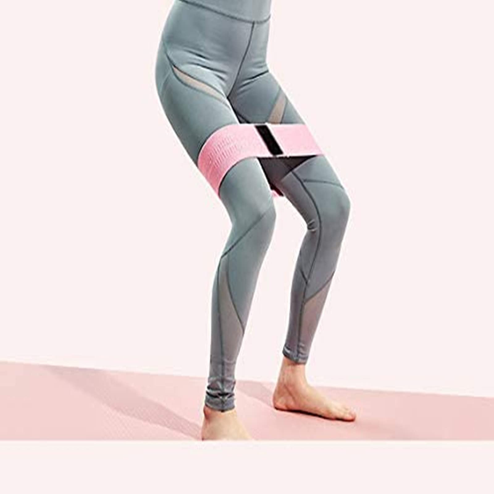 SUWEI Resistance Exercise Band for Legs or Buttocks, Suitable for Women/Men Sports, Yoga Elastic Band Stretching Resistance Fitness Exercise at Home or Gym