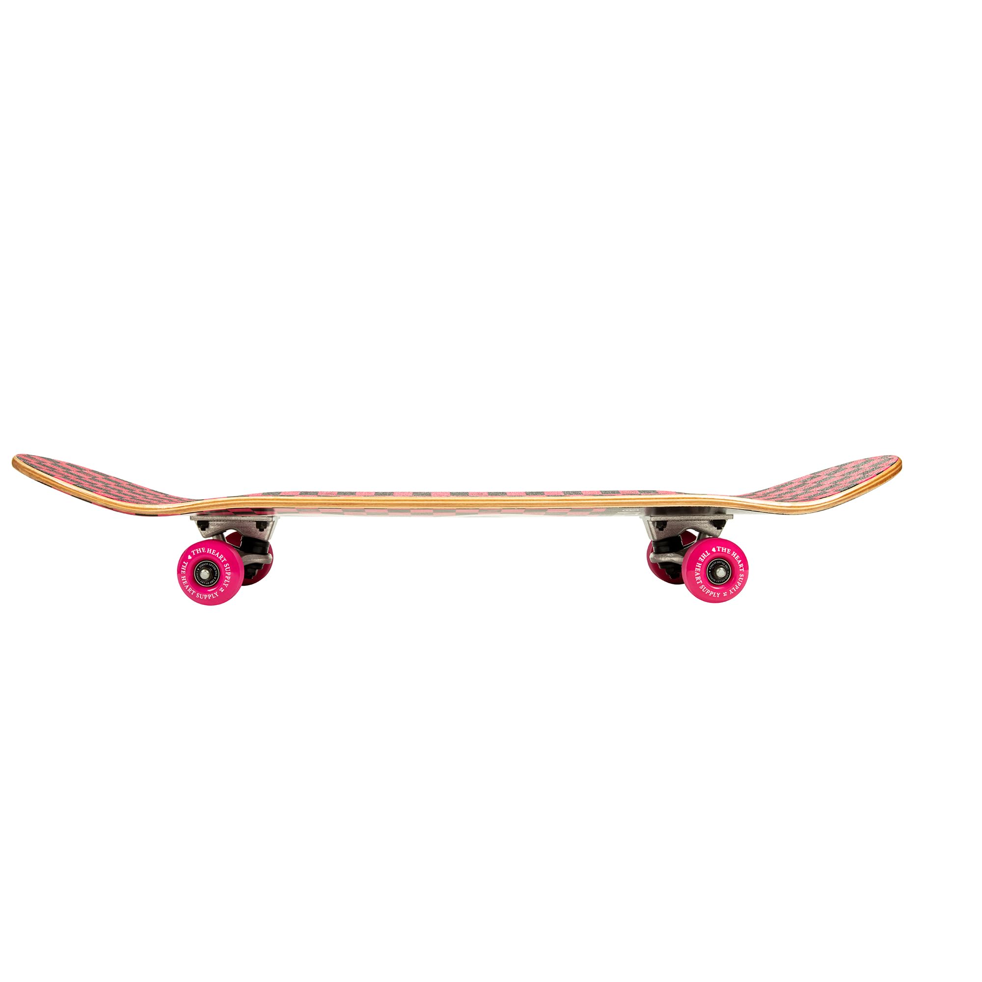 The Heart Supply Complete Skateboard Team Checkerboard 31.35" x 8.0" 7-Ply Maple Blend Construction Full concave, 54mm Wheels, Max Weight 220lbs