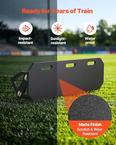 40" x 12" Soccer Rebounder Board - Portable Foldable Training Wall with 2 Angles