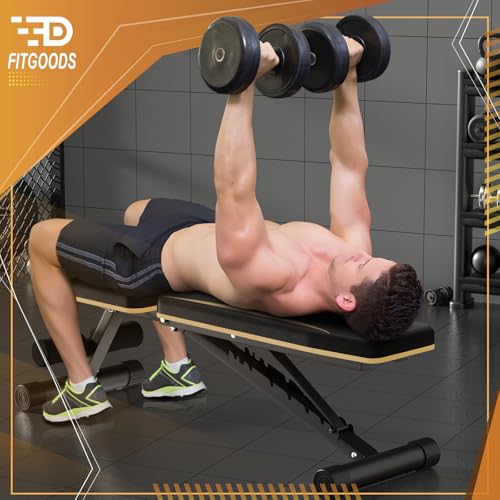 Heavy-Duty Adjustable Foldable Weight Bench for Home Gym - 660 LBS Capacity