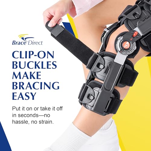 Post-Op Knee Brace with Adjustable ROM Hinge - Thigh Up to 30.5 Inches - Brace Only / Regular