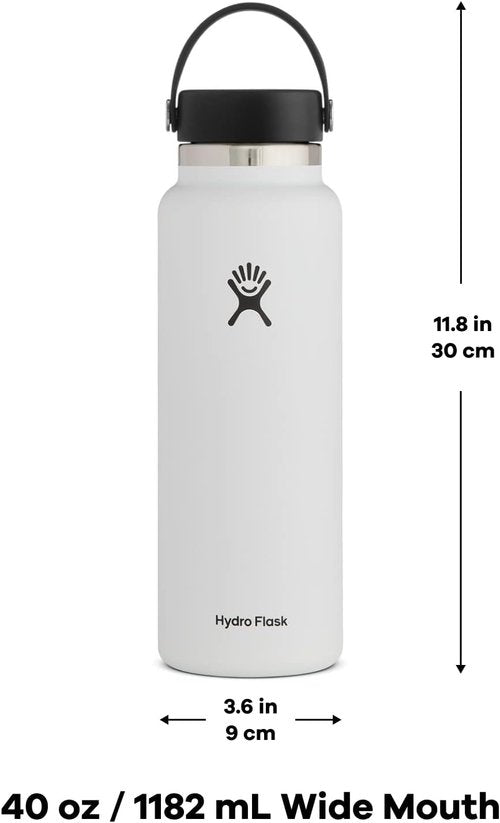 Hydro Flask 40 Oz Wide Mouth Water Bottle - Flex Cap in Mesa Color for Hydration on the Go