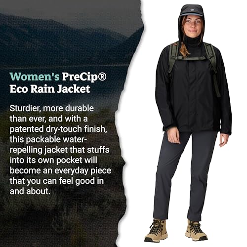 Marmot Women's Precip Eco Waterproof Rain Jacket - Large Black, Latest Collection