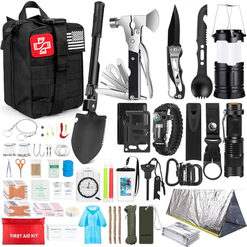 254-in-1 Survival Kit with First Aid and Outdoor Tools for Emergency Preparedness