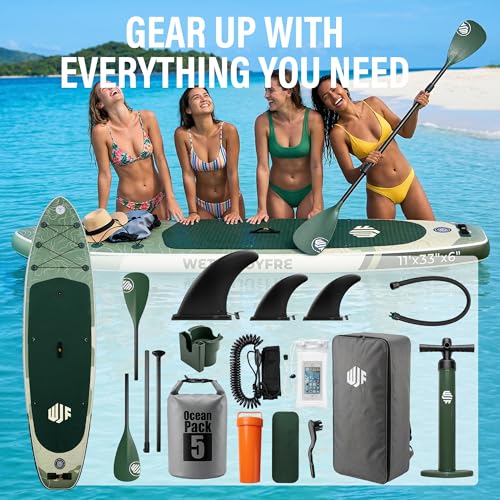 Inflatable Stand Up Paddle Board 11ft Ultra-Light 550lbs Capacity with Accessories