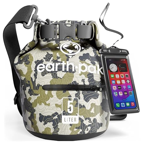 Waterproof Dry Bag with Zippered Pocket - 5L Kayaking Boating Fishing Gear