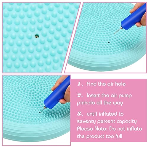 Libima Macaron Color 8-Pack Inflatable Wiggle Seat Wobble Cushions for Kids