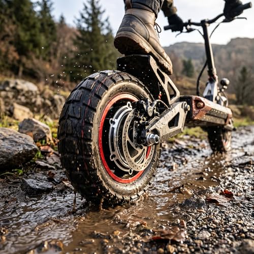 Bnineteenteam 10 Inch 48V 800W Electric Scooter Hub Motor Rear Wheel Off-Road