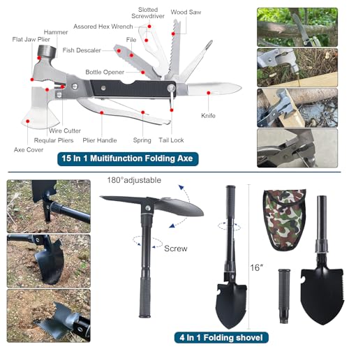254-in-1 Survival Kit with First Aid and Outdoor Tools for Emergency Preparedness