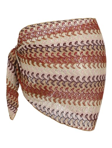ZAFUL Women's Sarong Cover Up Mini Skirt 3-Pack Multicolor Bathing Suit Coverups