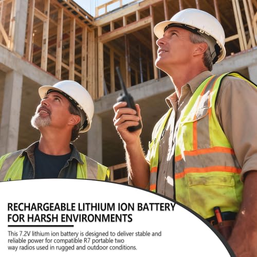 2-Pack 7.2V 2500mAh Lithium-Ion Battery for R7 Two-Way Radios