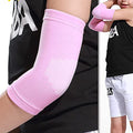 Pink Kids Elbow Sleeve Protection for Sports Cycling Volleyball - 1 Pair